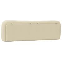 Hoofdbordkussen 180 cm stof crmekleurig - thumbnail