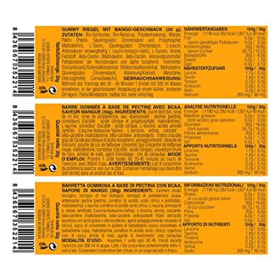 226ers vegan gummy bar sub9 bcaa mango 30g