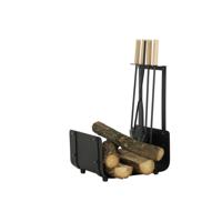 Houtblok standaard DKD Home Decor Hout Staal (48 x 30 x 62 cm) - thumbnail