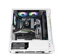 H200 TG Snow RGB - Midtowermodel - ATX - inclusief 120mm fan - RGB verlichting - zonder voeding - wit - thumbnail