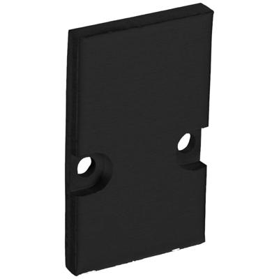 Barthelme 62399110_9005 Eindkappen-set Aluminium (l x b x h) 3 x 18.4 x 30 mm 2 stuk(s)