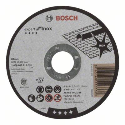 Bosch Accessories 2608600215 2608600215 Doorslijpschijf recht 115 mm 1 stuk(s) Staal Bosch Accessories 2608600215 2608600215 Doorslijpschijf recht 115 mm 1 stuk(s) Staal
