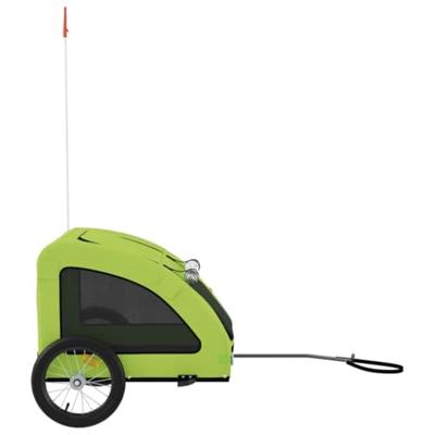 Hondenfietstrailer oxford stof en ijzer groen - thumbnail