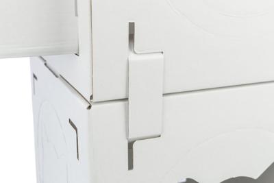 TRIXIE KATTENMEUBEL CASA CARA KARTON WIT 93X30,5X72 CM