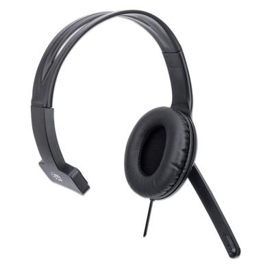 Manhattan Mono USB-Headset Over-Ear kabelgebunden USB-A-Stecker Lautstärkeregelung schwarz Over Ear headset Kabel Computer Mono Zwart Volumeregeling, Microfoon Manhattan Mono USB-Headset Over-Ear kabelgebunden USB-A-Stecker Lautstärkeregelung schwarz Over Ear headset Kabel Computer Mono Zwart Volumeregeling, Microfoon