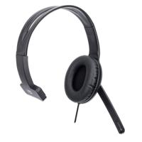 Manhattan Mono USB-Headset Over-Ear kabelgebunden USB-A-Stecker Lautstärkeregelung schwarz Over Ear headset Kabel Computer Mono Zwart Volumeregeling, Microfoon - thumbnail