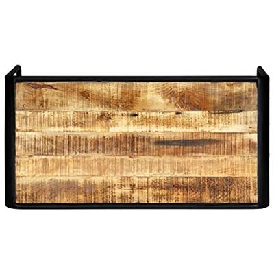 VidaXL Eettafel 118x60x76 cm massief ruw mangohout