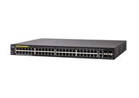 Cisco SG350-52P 52 poorten netwerkschakelaar zwart - thumbnail