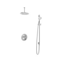 Hotbath Buddy - Inbouw Regendoucheset - Thermostatisch - Plafondbuis 15 cm - Hoofddouche 300 mm - Ronde Handdouche 3 Standen - Glijstang 900 mm - met 2-Weg Stop-Omstel - Waterbesparend - V01 - thumbnail