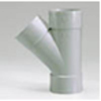 T-stuk 3 x mof 50 mm 45 graden PVC