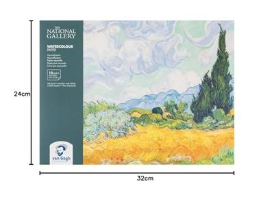 Van Gogh The National Gallery Aquarelpapier Blok - Wit - 12 Vellen