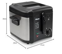 Tristar FR-6878 Friteuse 2.5L 1600W RVS/Zwart - thumbnail