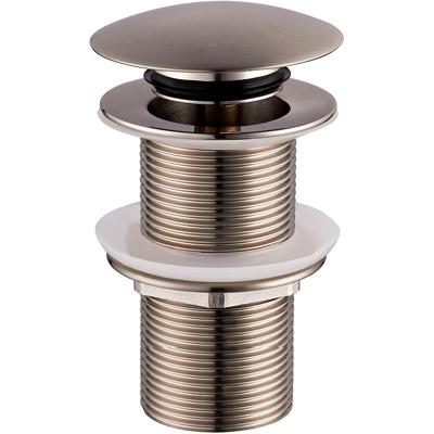 Wiesbaden Caral Verlengde Clickwaste Afvoerplug 5/4" Geborsteld Staal