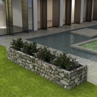 Gabion plantenbak verhoogd 360x90x50 cm staal - thumbnail