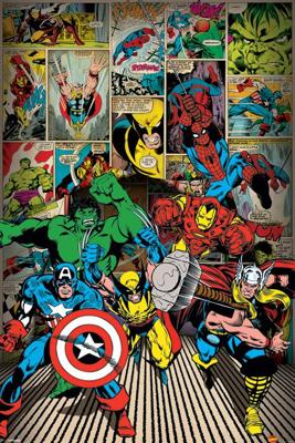 Poster Marvel Comics - Here Come the Heroes 61x91,5cm Poster Marvel Comics - Here Come the Heroes 61x91,5cm