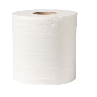 Poetspapier | 2-laags | 20cm | 100m | cellulose | wit | 6 stuks