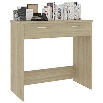Bureau 80x40x75 cm bewerkt hout sonoma eikenkleurig Bureau 80x40x75 cm bewerkt hout sonoma eikenkleurig