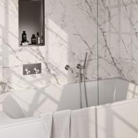 Thermostatische inbouw badkraan SET 03 met drukknoppen en handdouche - thumbnail