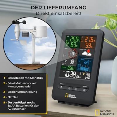 NATIONAL GEOGRAPHIC 5-in-1 Weather Center