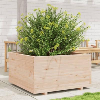Plantenbak 90x90x49,5 cm massief grenenhout