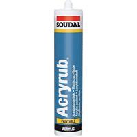 Soudal Acryrub | Acrylaatkit | Wit | 310 ml - 102600 - thumbnail