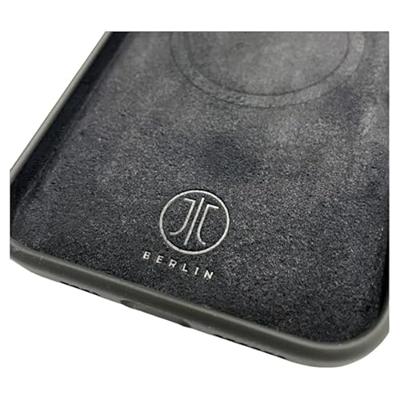 JT Berlin SilikonCase Steglitz Backcover Apple iPhone 16 Plus Zwart Inductieve lading, MagSafe compatible