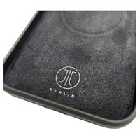 JT Berlin SilikonCase Steglitz Backcover Apple iPhone 16 Plus Zwart Inductieve lading, MagSafe compatible - thumbnail
