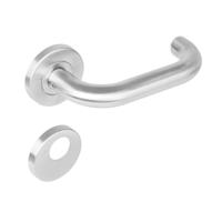 Intersteel Deurkruk Rond op rozet met rondcilindergat - RVS - thumbnail