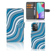 Samsung Galaxy A52 | Telefoon Hoesje | Waves Blue - thumbnail