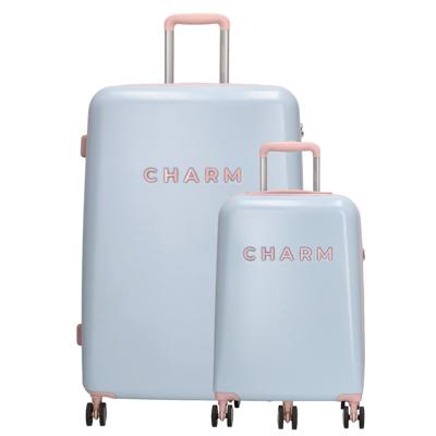 Charm London Capetown Travel Trolley Set-Baby blue