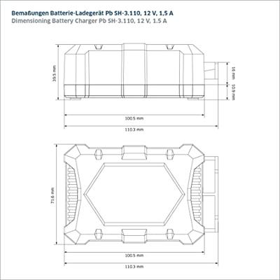 Staudte-Hirsch SH-3.110 331100 Oplader 12 V 1.5 A Staudte-Hirsch SH-3.110 331100 Oplader 12 V 1.5 A