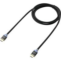 SpeaKa Professional SP-7870028 HDMI-kabel HDMI Aansluitkabel HDMI-A-stekker, HDMI-A-stekker 3.00 m Zwart 4K UHD, Audio Return Channel (ARC), Gesleeved, Met LED - thumbnail
