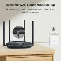 Mercusys MB235-4G LTE 4G router, 4G+ Cat6 tot 300 Mbps, ondersteunt nano-simkaarten, dual-band WLAN AC1200, Gigabit LAN/WAN-aansluitingen, plug en play, EasyMesh - thumbnail