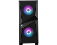 Micro Star International Computer MAG FORGE 100R Midi-tower PC-behuizing Zwart, Transparant - thumbnail