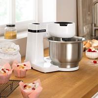 Bosch MUM Serie 2, 700 Watt, Edelstahl-Rührschüssel, weiß Foodprocessor 700 W Wit - thumbnail