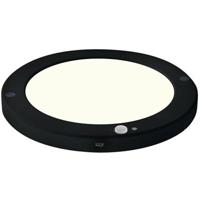 LED Plafondlamp Rond 18W met Bewegings- en Dagsensor - 4000K - Mat Zwart - thumbnail