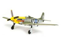 Volantex P-51D Mustang Groen 500mm brushless vliegtuig RTF - Met Gyro! - thumbnail