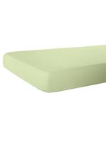 Hoeslaken Webschatz lindegroen - thumbnail