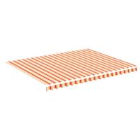 VidaXL Vervangingsdoek voor luifel 4,5x3,5 m geel en oranje - thumbnail