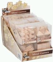 Lifetime Games denkpuzzel Mind Game 7 x 7 x 7 cm blank hout - thumbnail