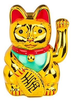 Zwaaiende Lucky Cat - Goud
