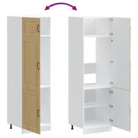 Keukenkast Kalmar bewerkt hout sonoma eikenkleurig - thumbnail