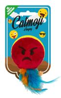 Catmoji Speelgoed met veren voor katten Emoji Cat Angry (With Madnip) - thumbnail