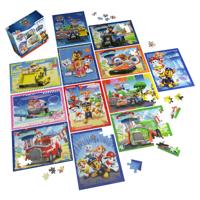 Paw Patrol Puzzelpack 5x24 + 5x48 + 2x100 Stukjes - thumbnail