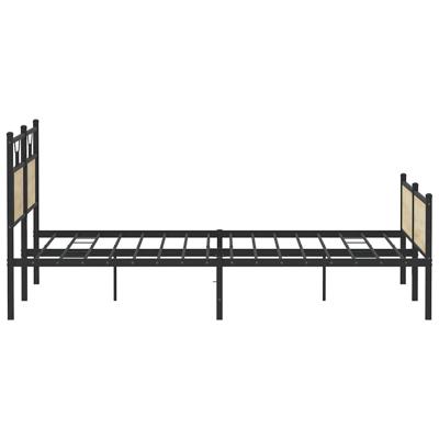 Bedframe zonder matras metaal sonoma eikenkleurig 180x200 cm