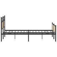 Bedframe zonder matras metaal sonoma eikenkleurig 180x200 cm - thumbnail