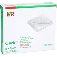 Lohmann & Rauscher Gazin Gaaskompres 5x5cm - thumbnail