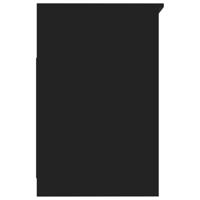 Ladekast 40x50x76 cm bewerkt hout zwart - thumbnail