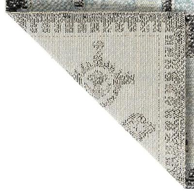 VidaXL Buitenkleed platgeweven 115x170 cm groen en grijs