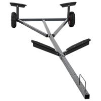 VidaXL Boottrailer zilver 302 x 107 x 42 cm staal - thumbnail
